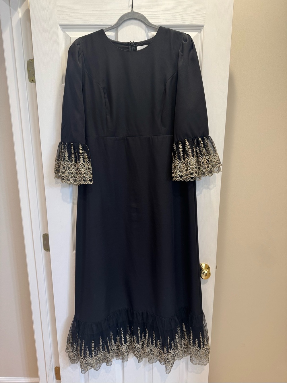 Tuckernuck Pomander Place Lillith Gold Lace Dress
